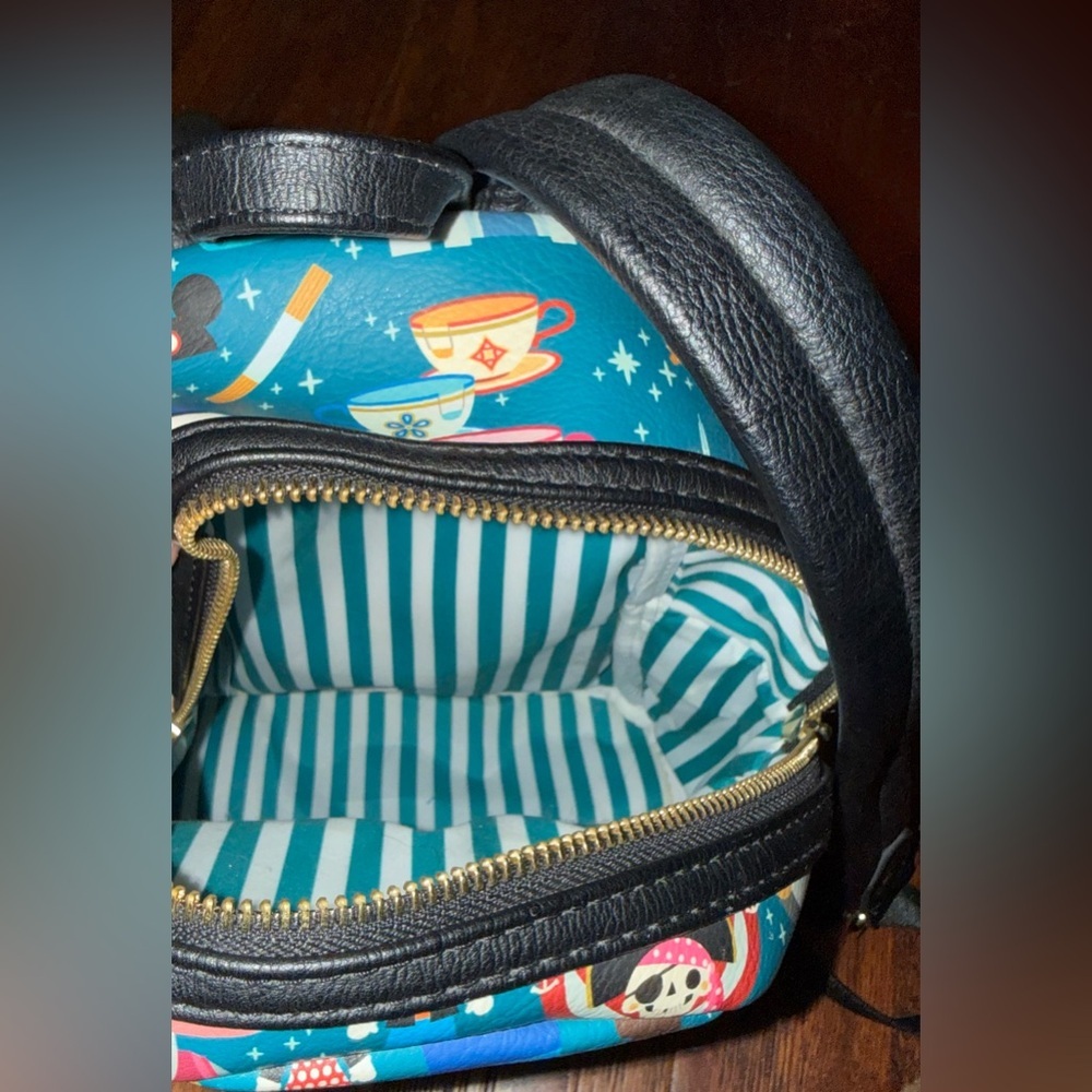 LOUNGEFLY Disney Park Chibi Icons Mini Backpack in Teal - Picture 4 of 6